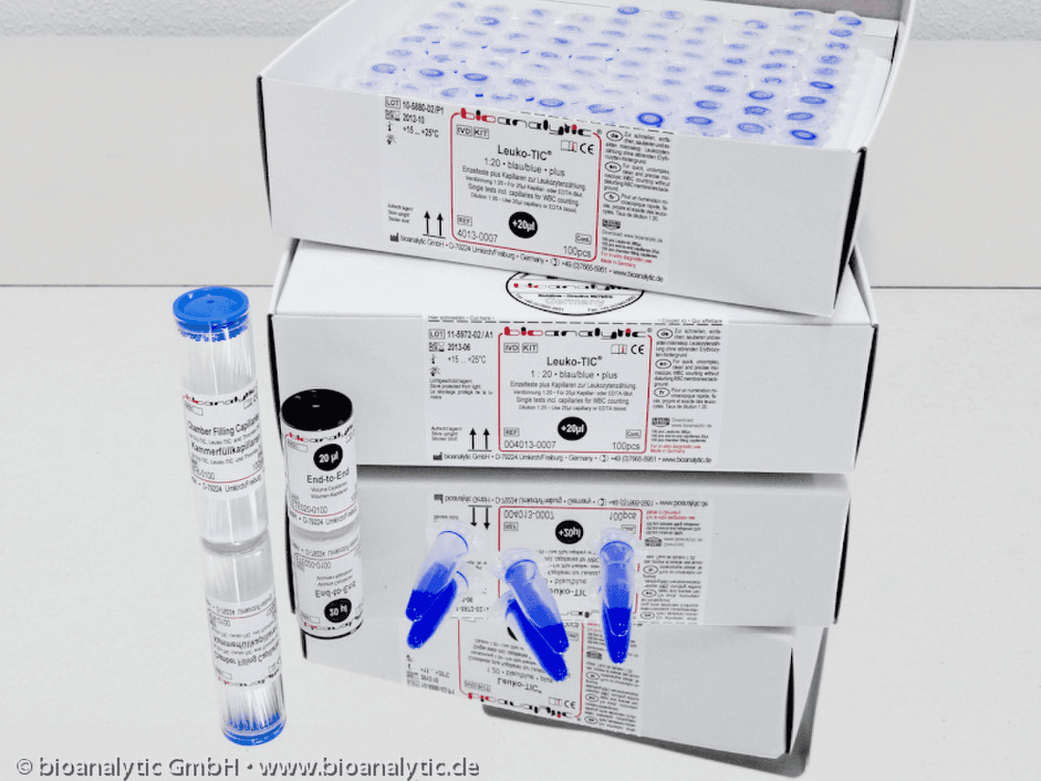 Kit Leuko-TIC® plus pour la numération des leucocytes, 100 tests unitaires avec pipettes capillaires