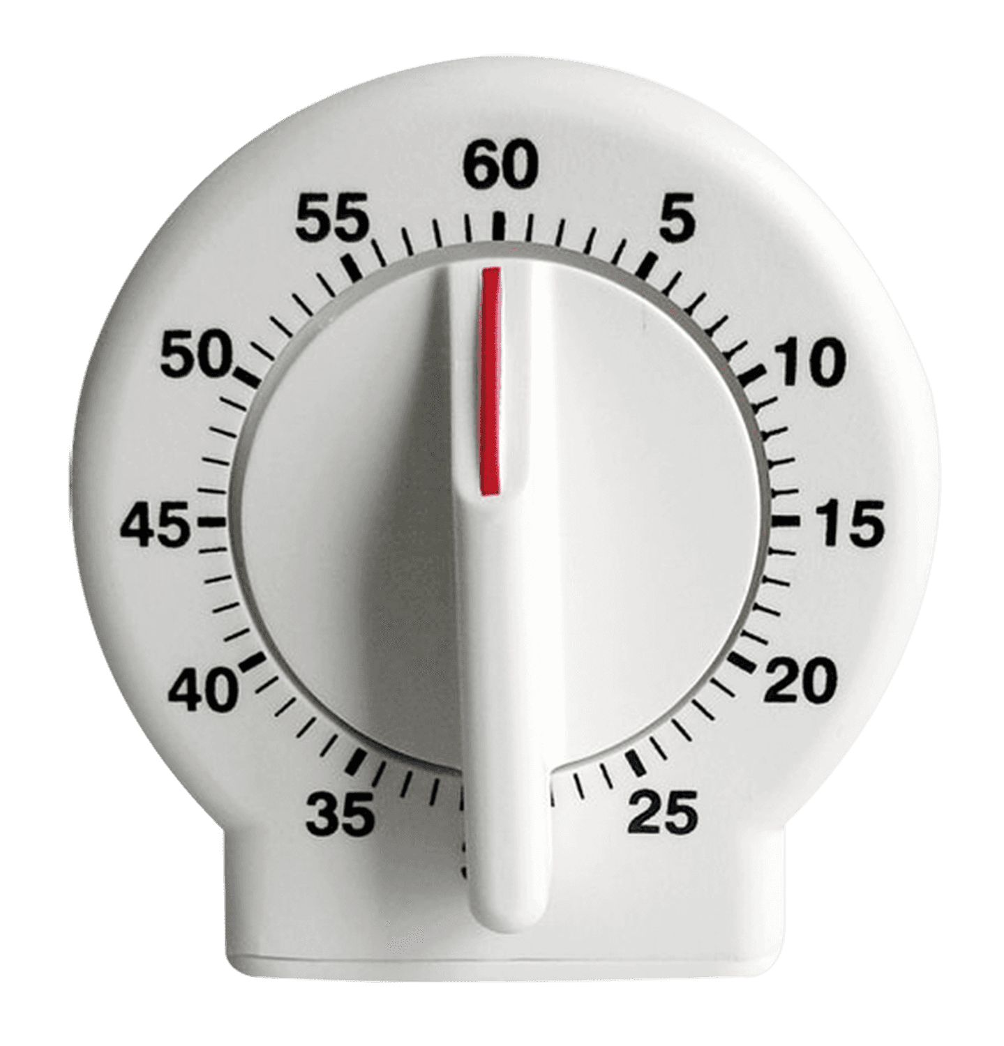 Minuteur mécanique rond avec décompte 60min