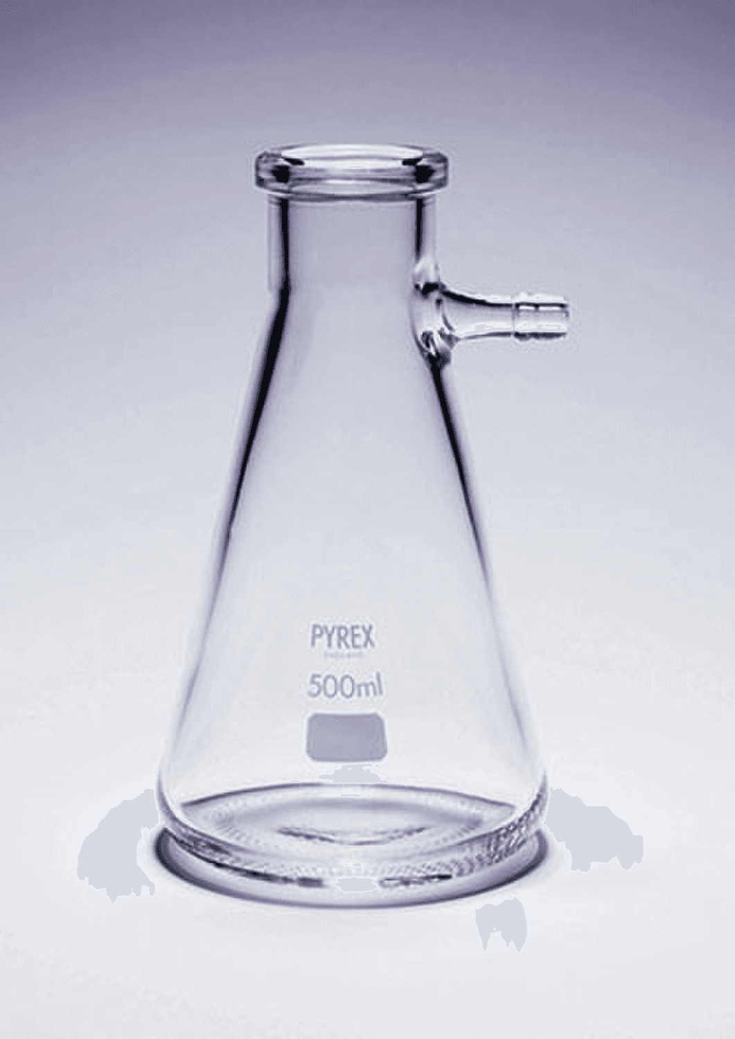 Fiole à vide à connecteur olive et verre Pyrex®, Duran®, Simax®, Schott®