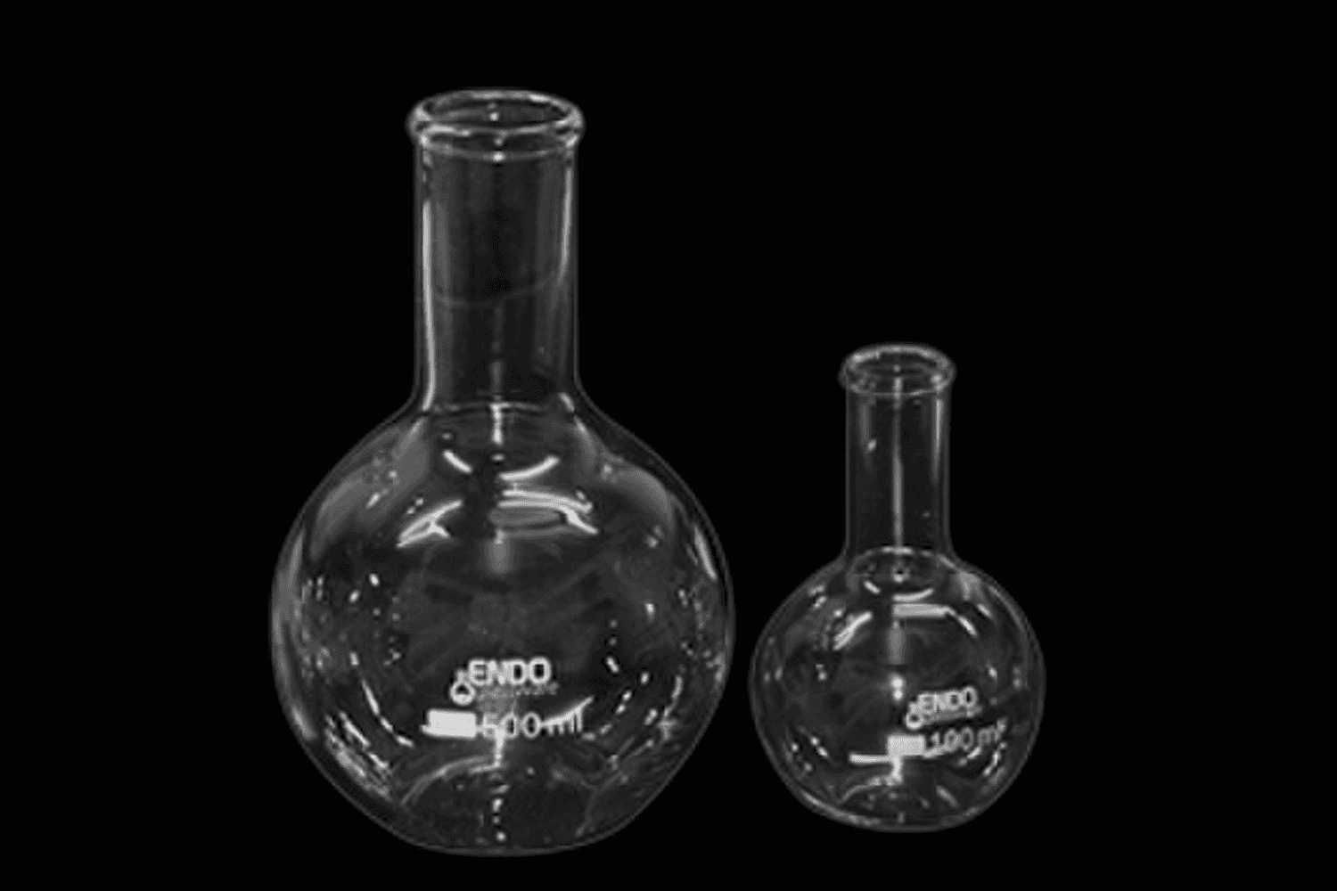 Ballon en verre ENDOglassware fond plat col étroit