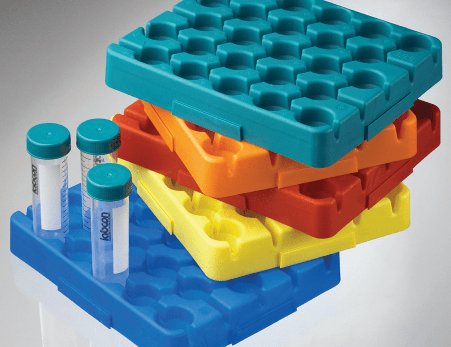 Portoir en polypropylène pour tubes Labcon