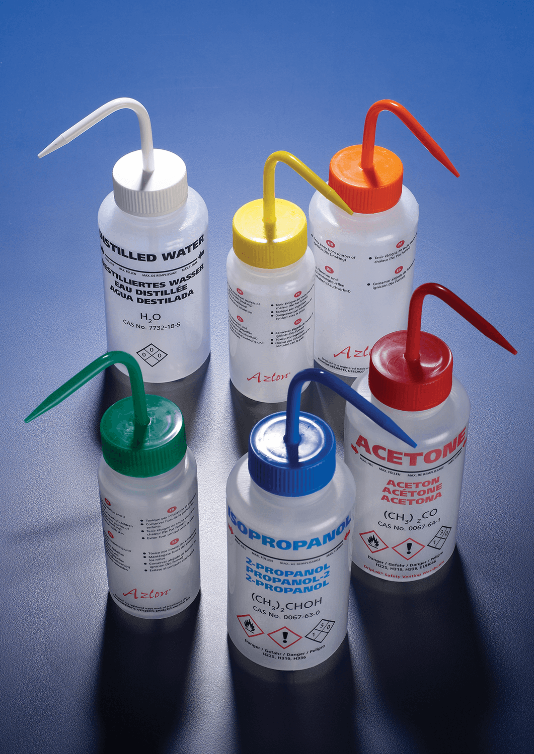 Pissette en polyéthylène sérigraphiée sans système anti-goutte