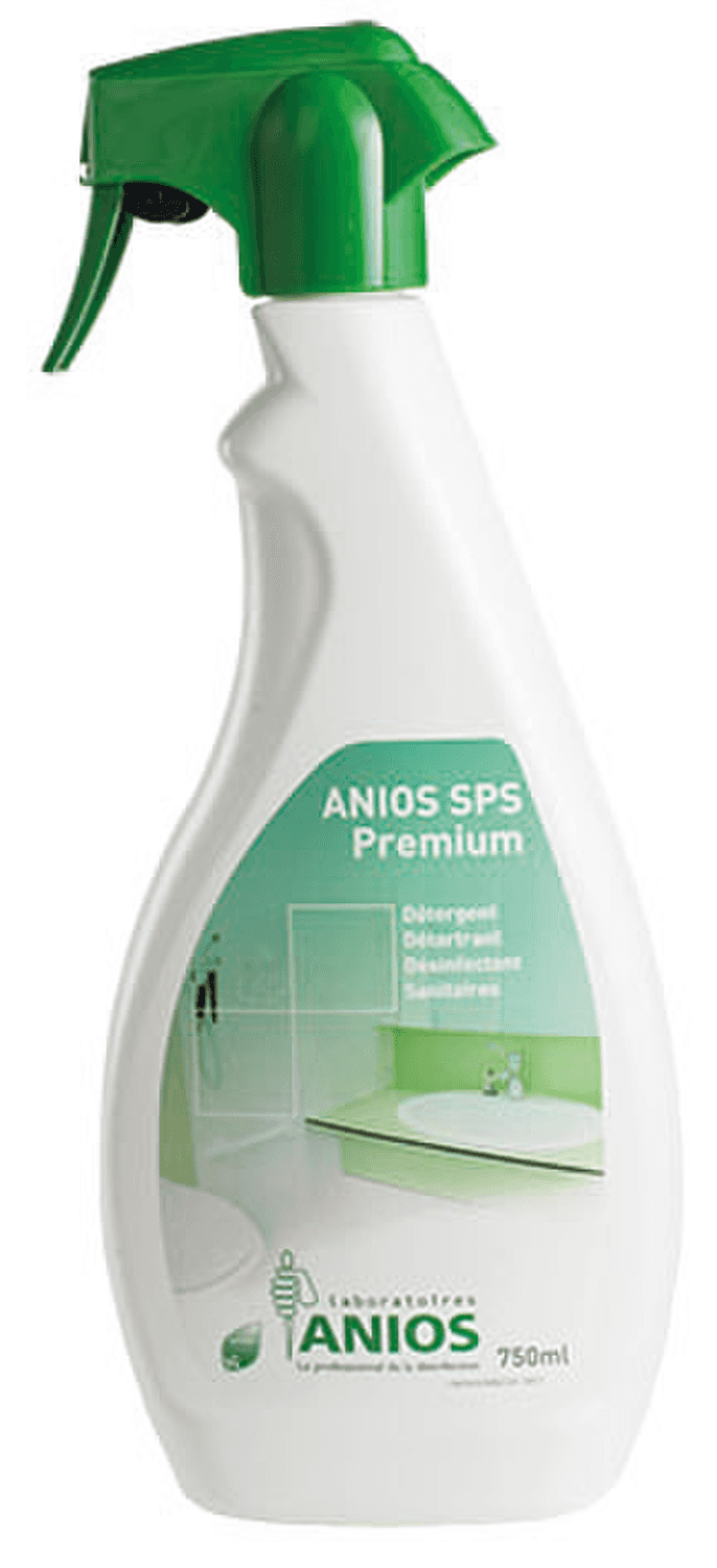 Détergent détartrant désinfectant Anios SPS Premium, spray de 750ml
