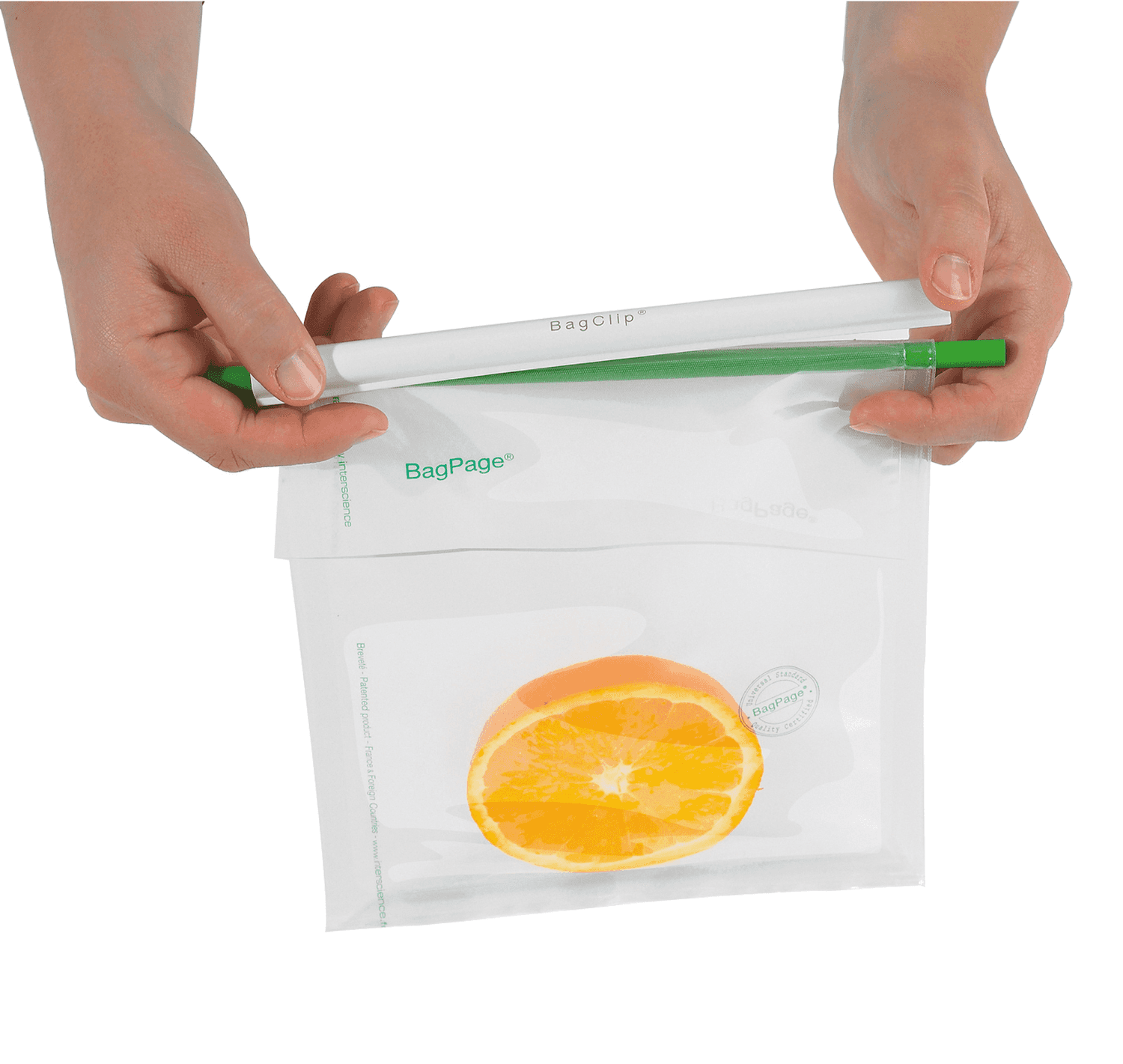 Barrette de fermeture BagClip® pour sachet 400ml longueur 200mm