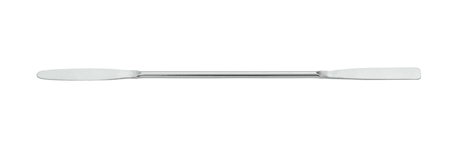 Micro-spatule double conique en acier inox largeur 7mm