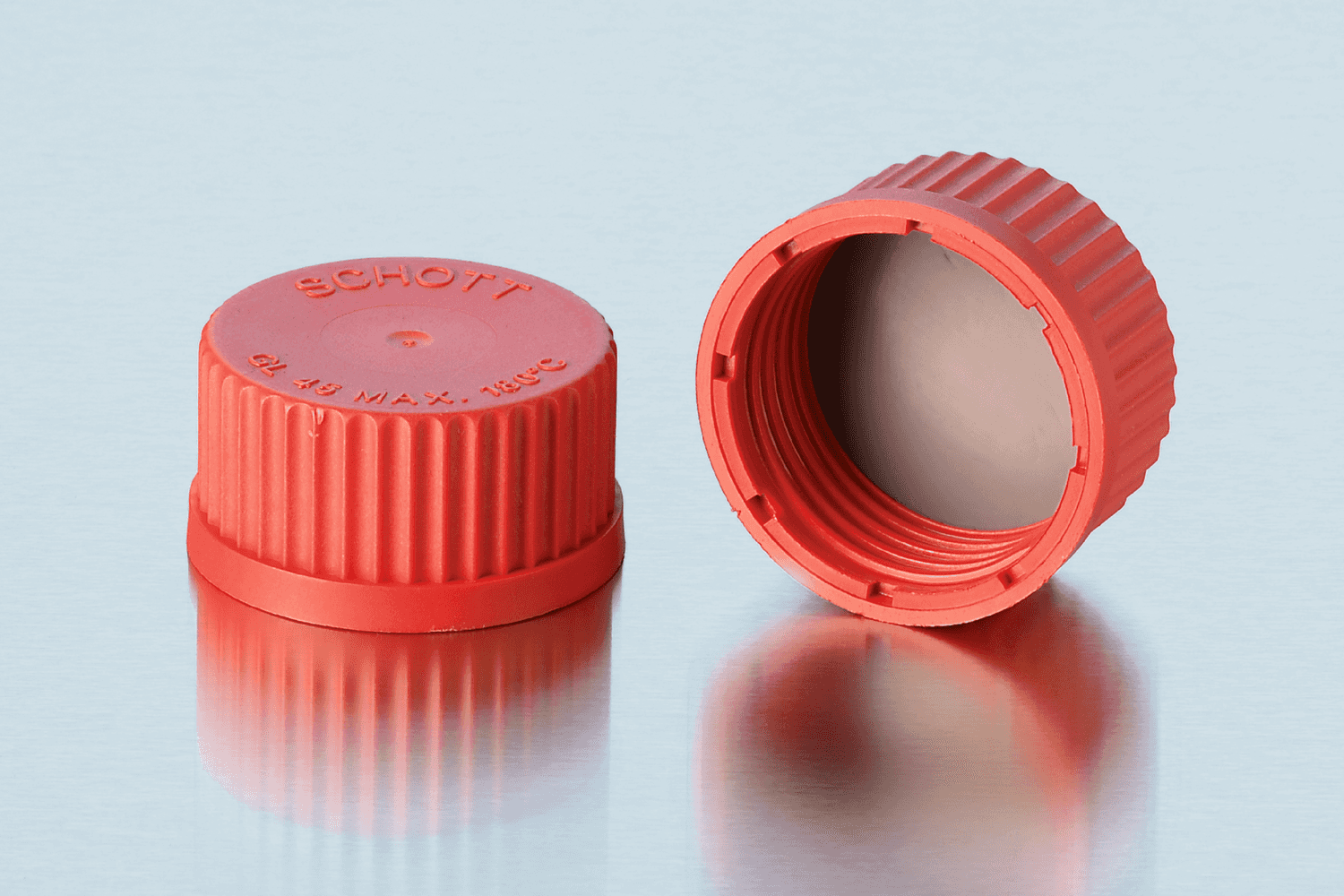 Bouchon à vis Duran® en PBT rouge