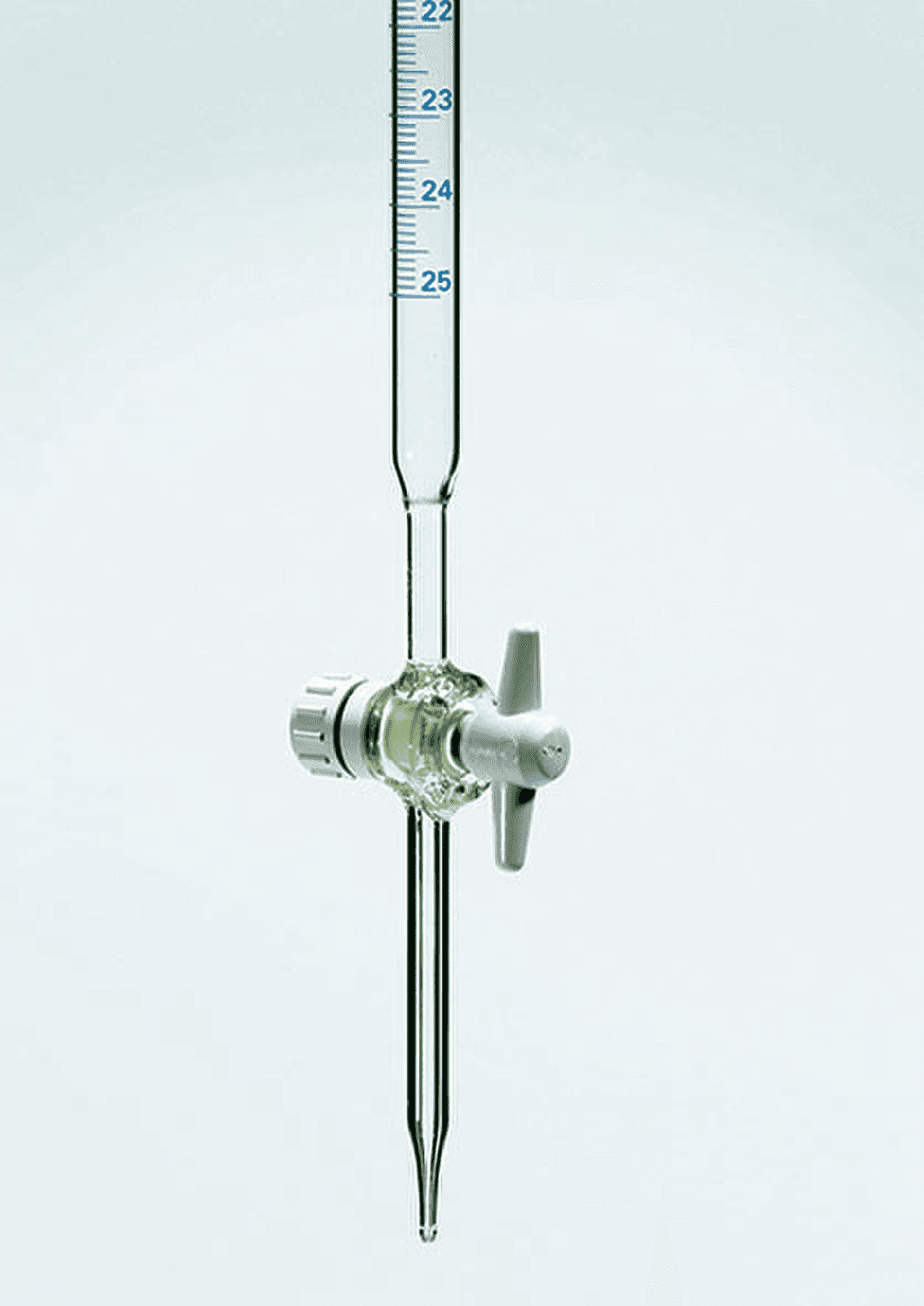 Burette en verre MBL® classe B avec robinet en PTFE
