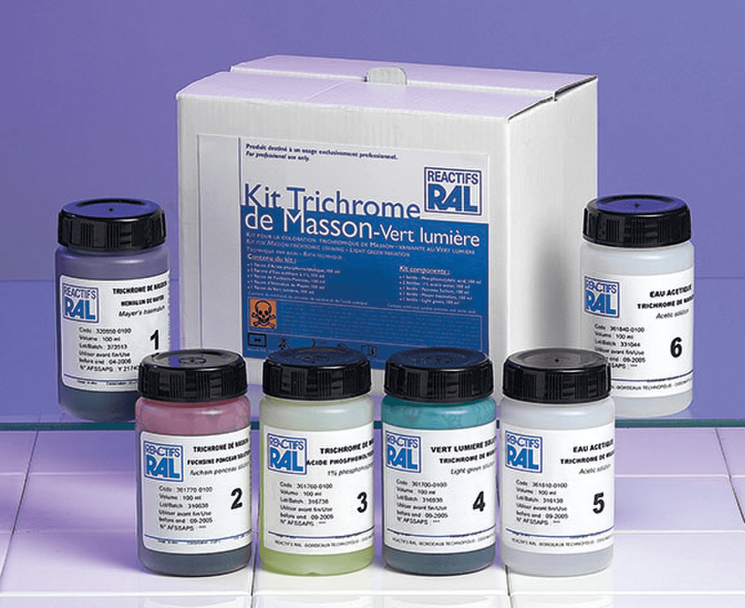 Kit Trichrome de Masson variante au vert lumière RAL Diagnostics