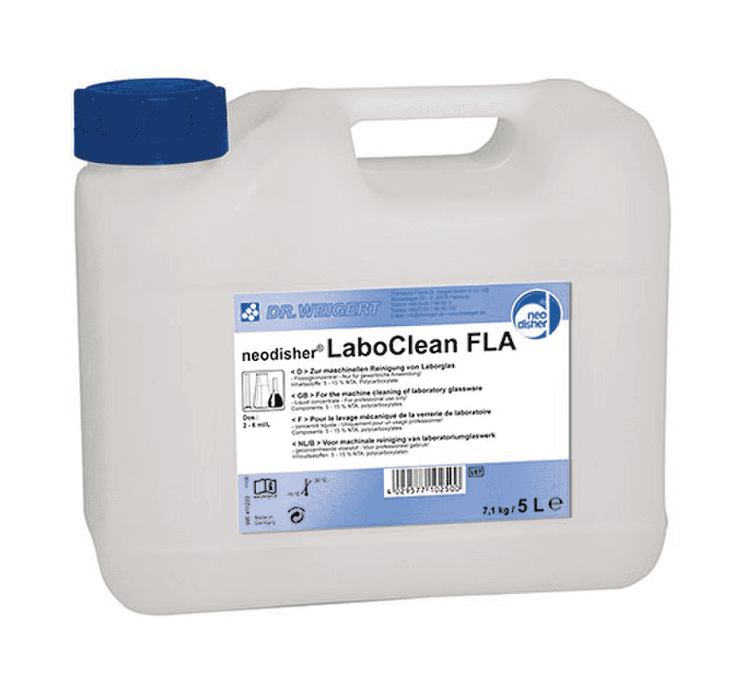 Détergent alcalin liquide Neodisher® LaboClean® FLA