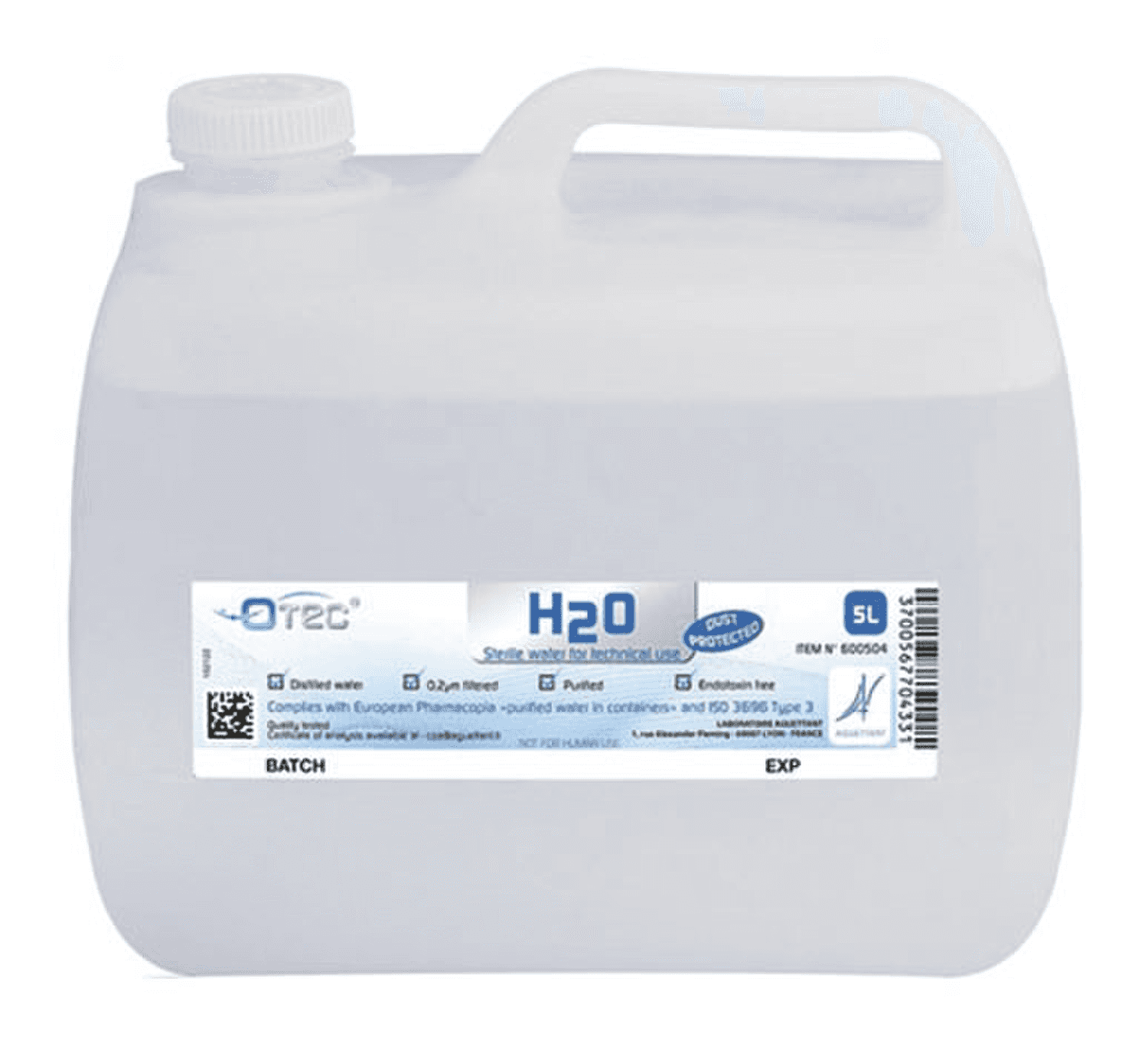 Eau purifiée stérile apyrogène Otec® Aguettant, 5L
