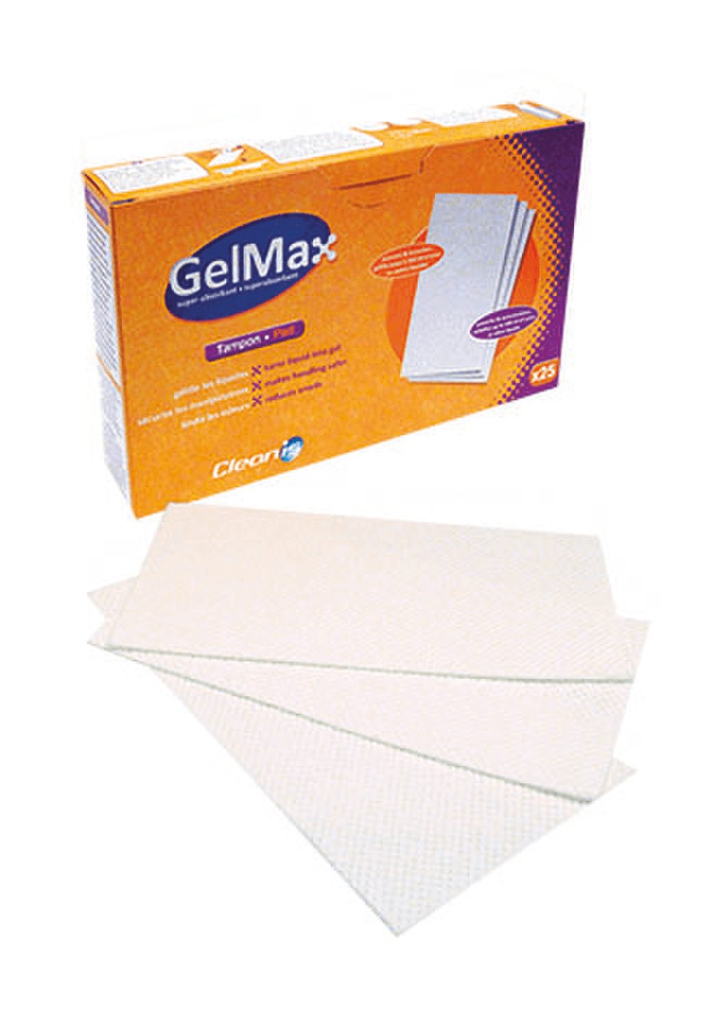 Gélifiant GelMax® super-absorbant en feuilles de 13x24cm - Capacité d'absorption 500ml par feuille