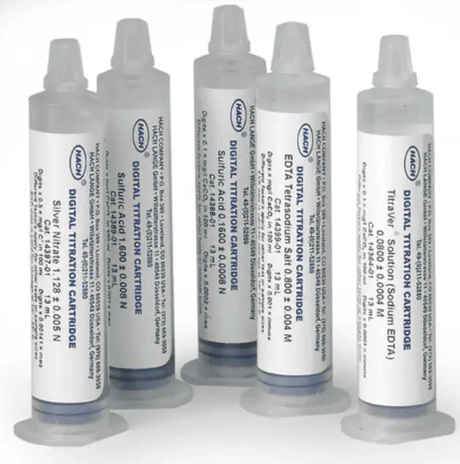 Cartouche titrateur numérique iodate-iodure 0,3998, 40 à 100 tests, Hach Lange
