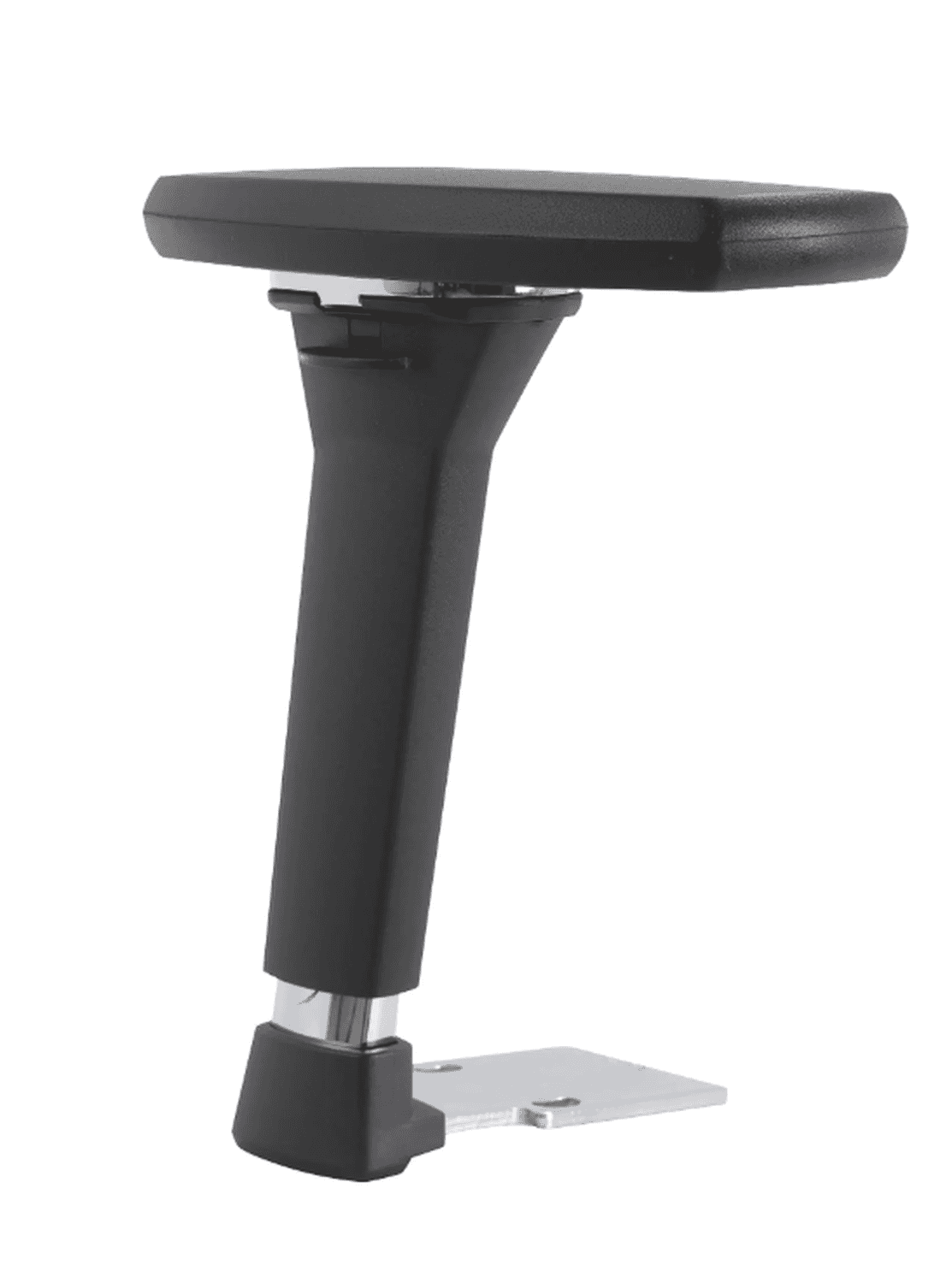 Paire d'accoudoirs réglables 4D. Structure aluminium manchettes « soft touch » pour sièges bureautique Sitek