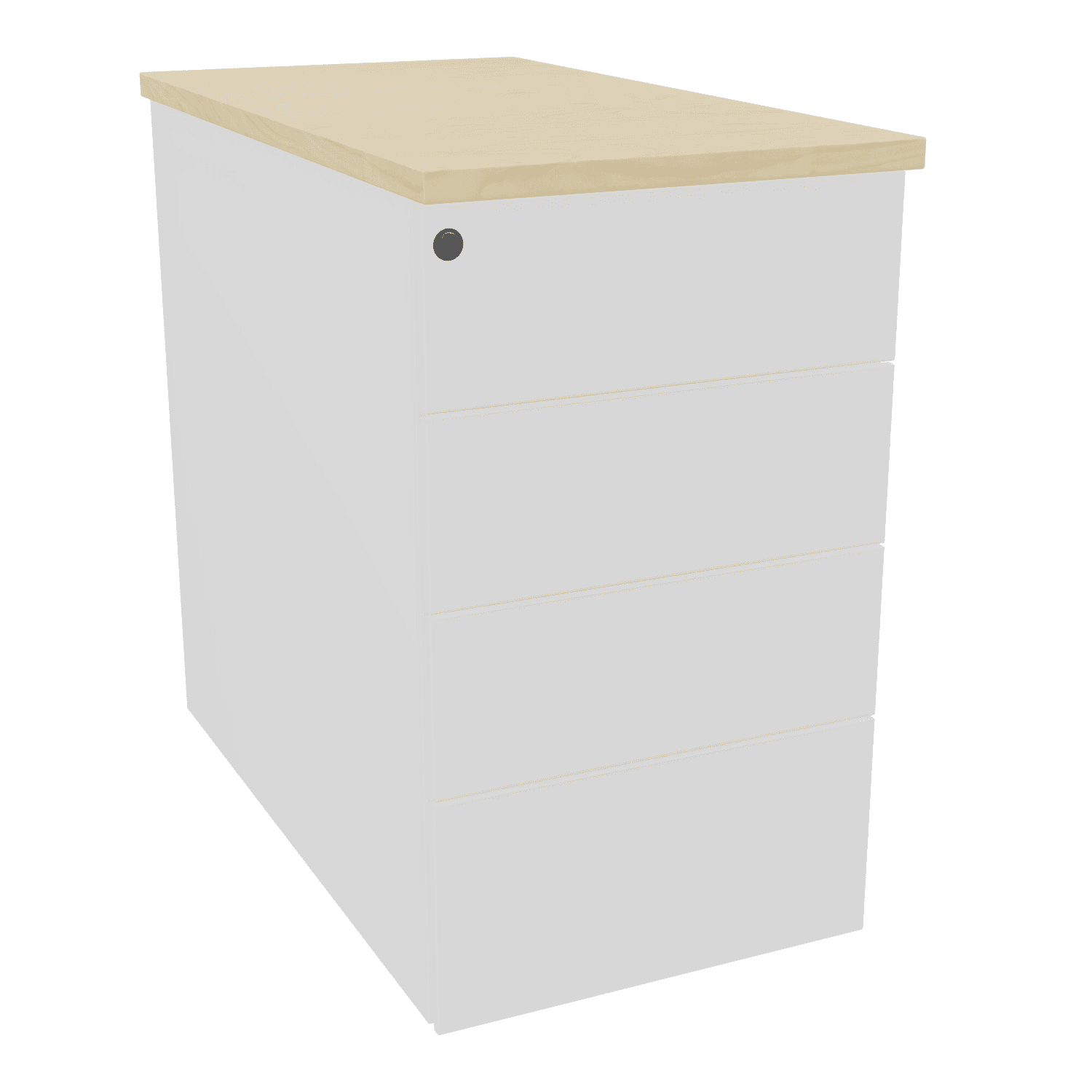 Caisson HB en métal 4T PLT P80, L43,2 et H73,5cm top mélamine SO M