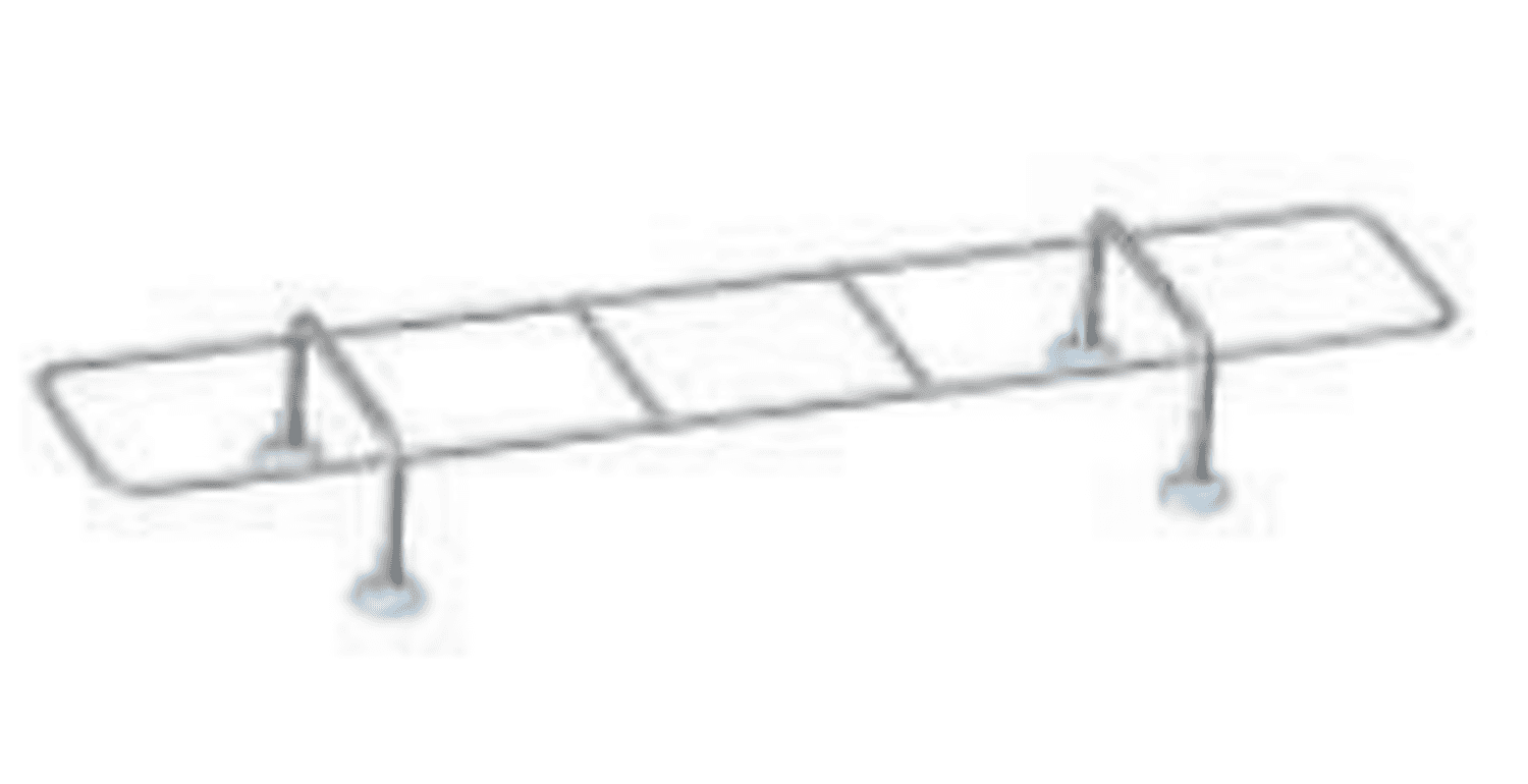 Rack de calage flacons pour plateau Praticima, 5 cases, 420 x 93 x 50mm (LxPxH)