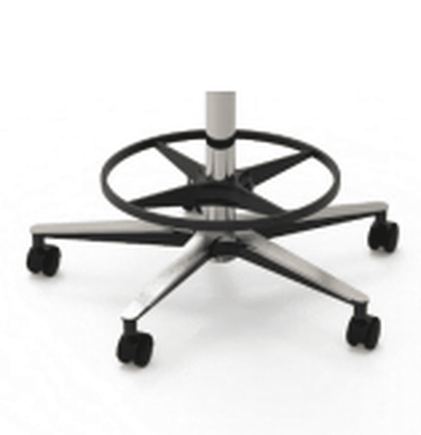 Repose pied adaptable sur tabouret à commande manuelle