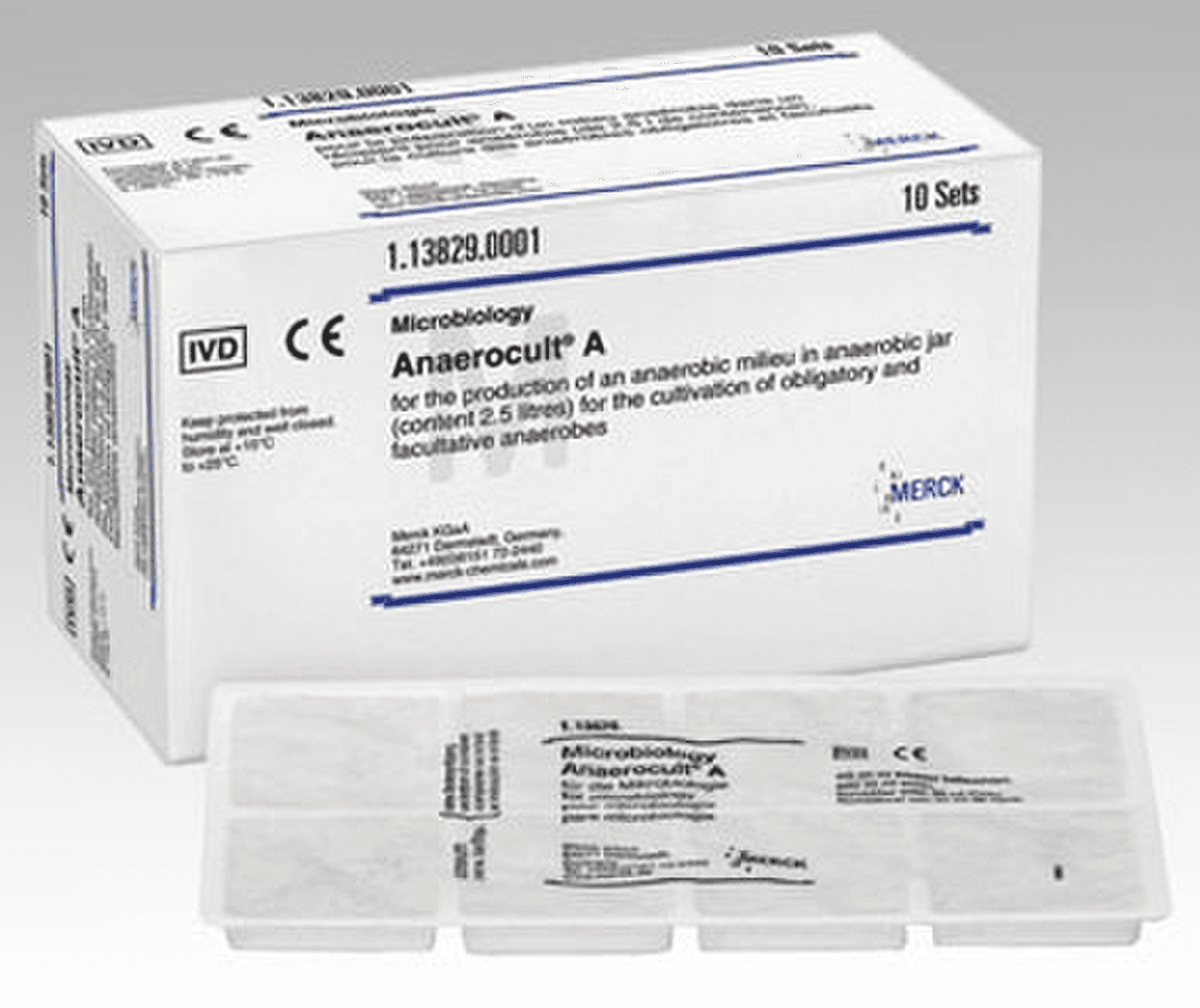 Anaerocult A, réactif pour la génération d'un milieu anaérobique dans une jarre d'anaérobie
