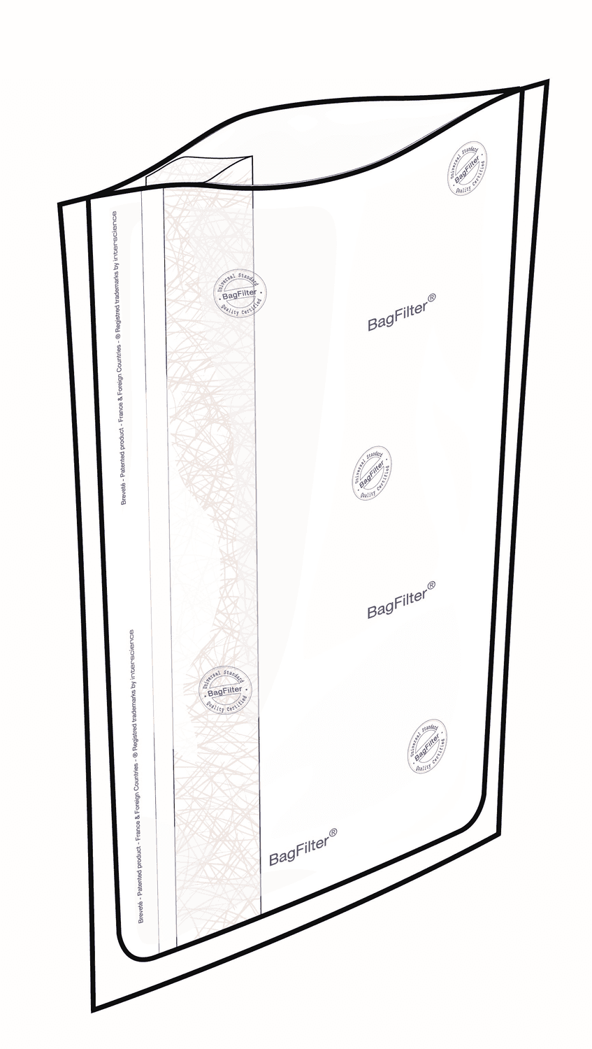Sac malaxeur filtre latéral BagFilter® irradié