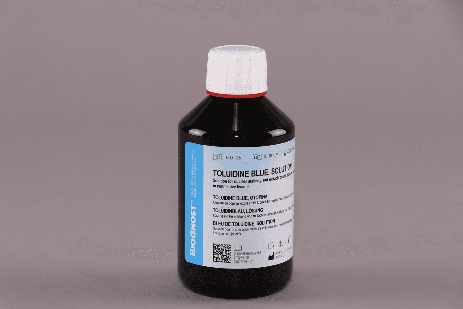 Bleu de toluidine en solution