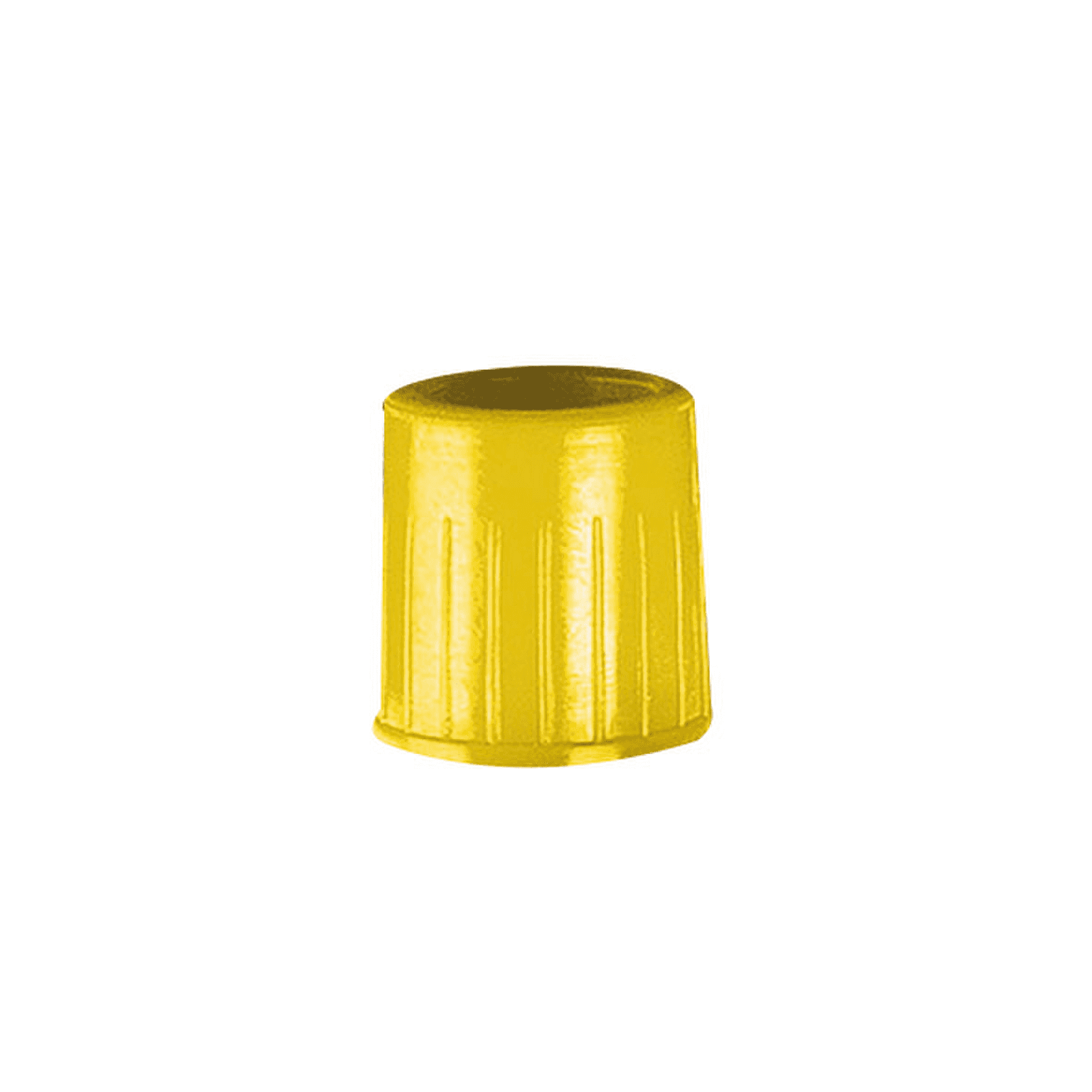 Bouchon secondaire pour tube sous-vide diam.15mm / vol.10ml jaune