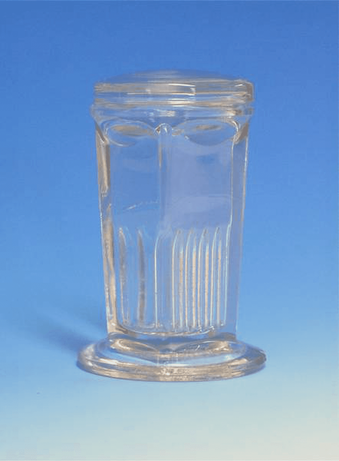 Tube de Coplin en verre avec couvercle pour 10 lames 76x26mm