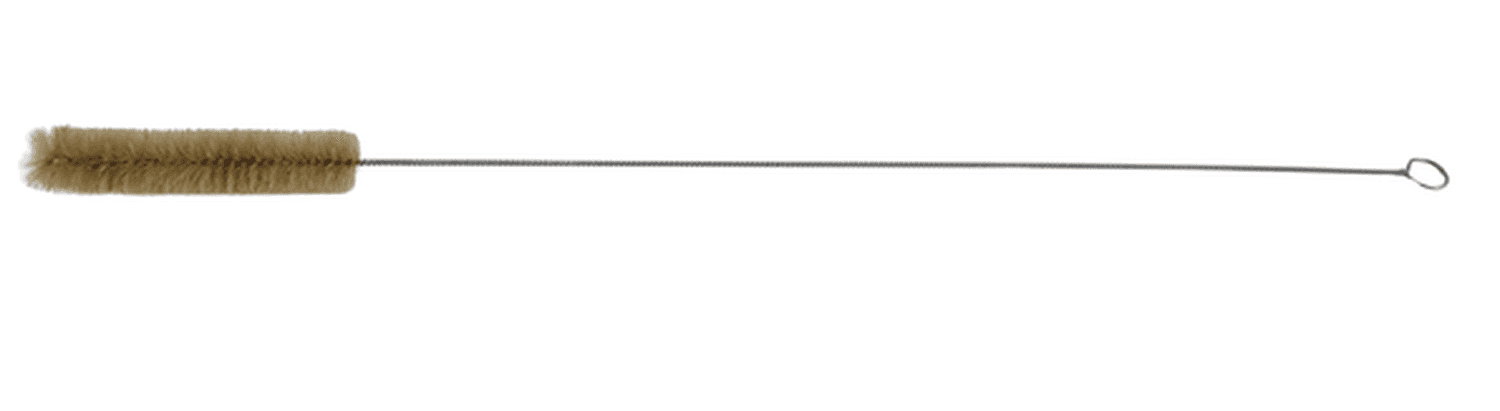 Goupillon en soie pour burettes, poil 11x25mm, long. totale 600mm