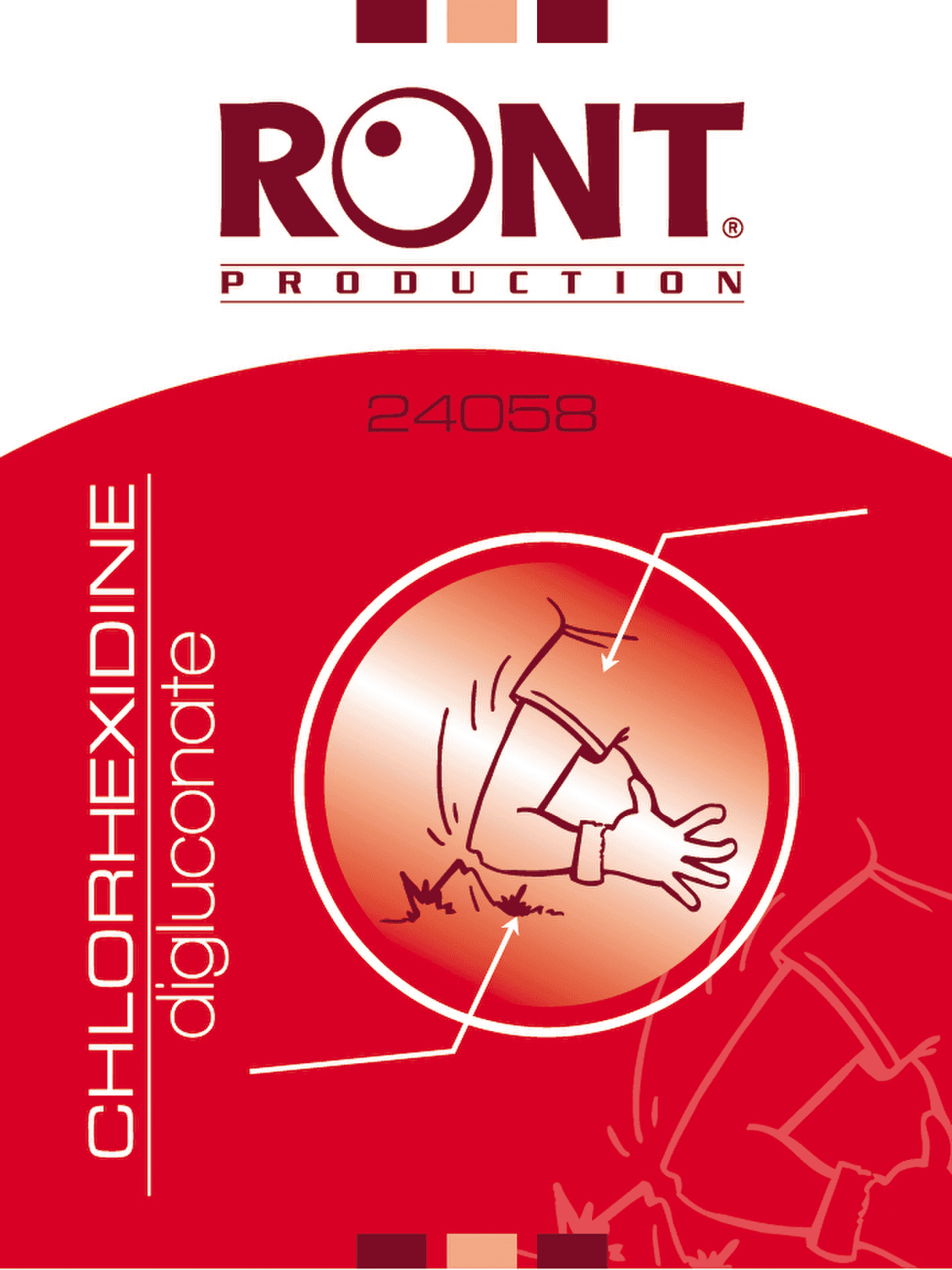 Lingette chlorhexidine de digluconate 0,2% en emballage individuel