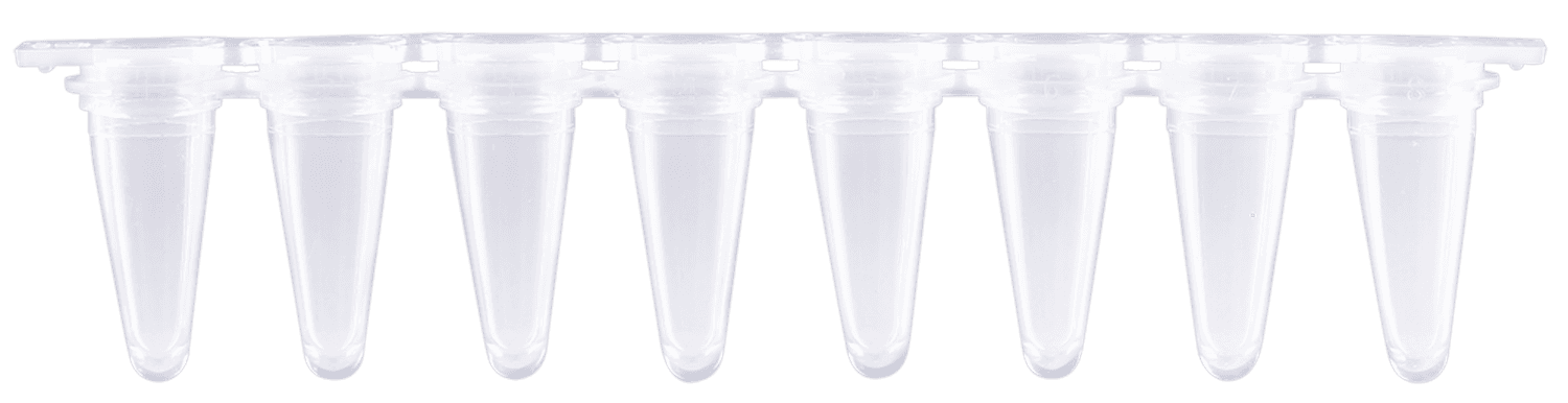 Barrette de 8 tubes Ahn avec barrettes de 8 capes plates