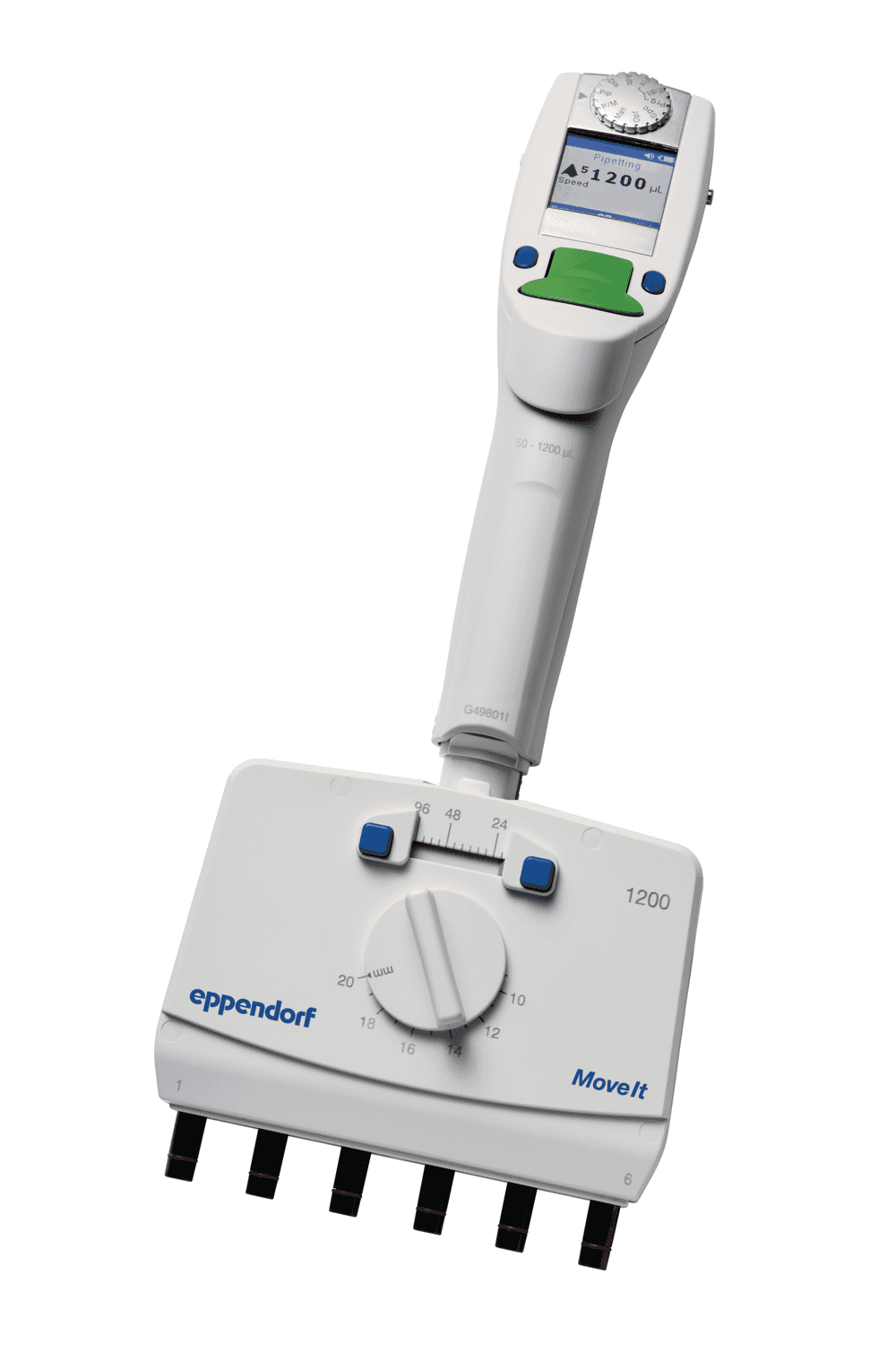 Micropipette Eppendorf Xplorer® plus Move It® 6 canaux