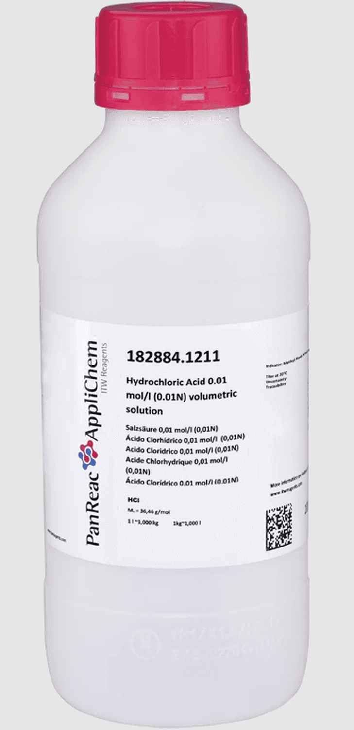 ACIDE CHLORHYDRIQUE 0,01 MOL/L (0,01) SOLUTION TITREE, 1L