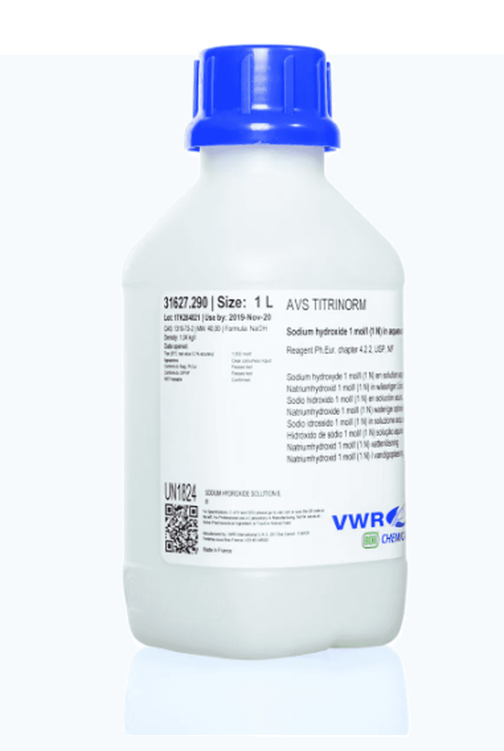 Sodium hydroxyde 1mol/L (1N) en solution aqueuse Avs Titrinorm® Ph.Eur. Prolabo, 1L