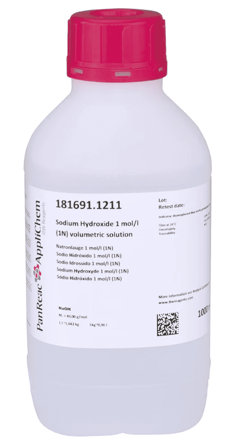 Sodium hydroxyde titrée 1mol/L (1N), Panreac, 1L