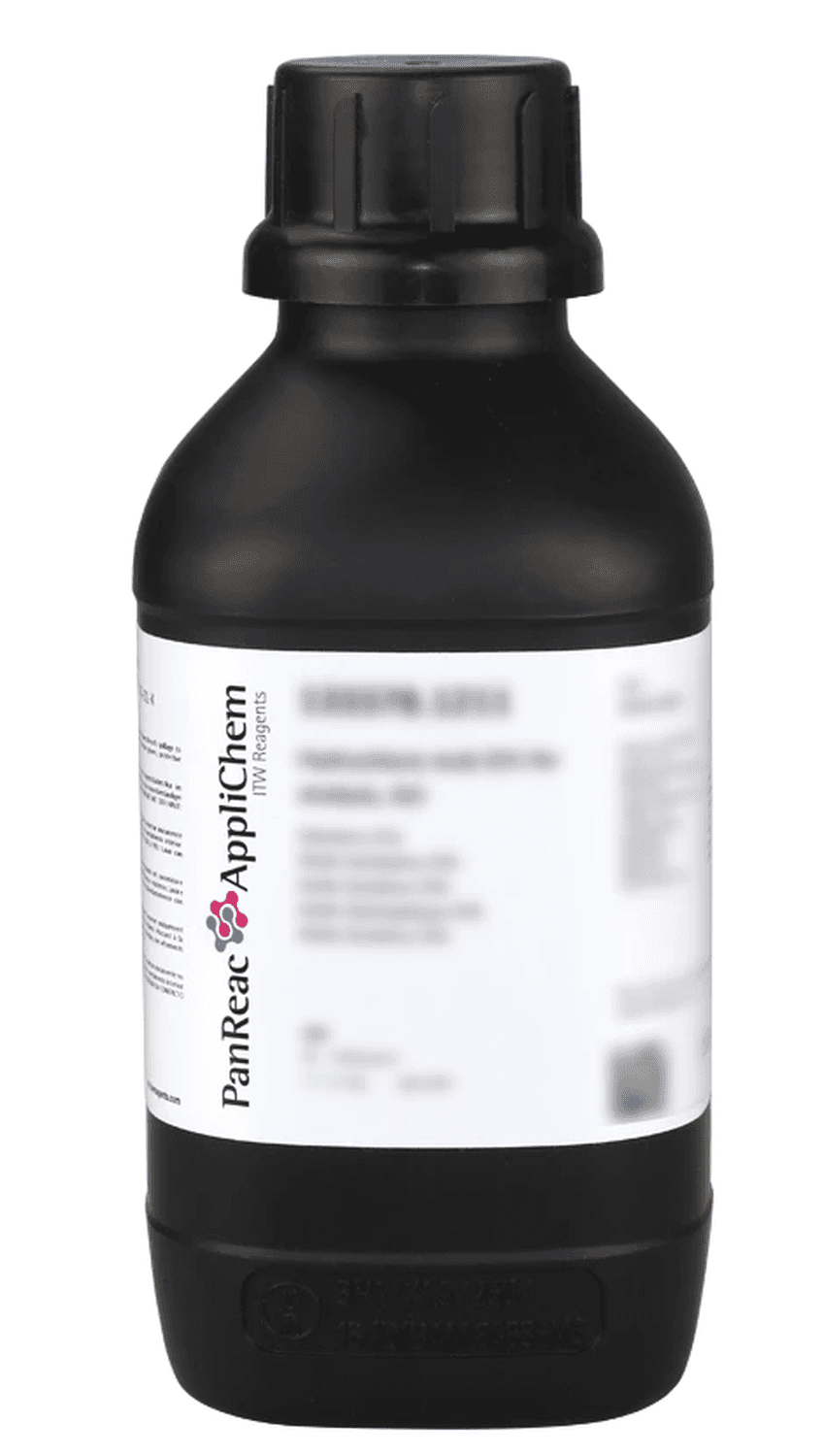 Acide chlorhydrique 37% (fumant) pour analyses ACS, ISO Panreac, flacon en polyéthylène, 1L