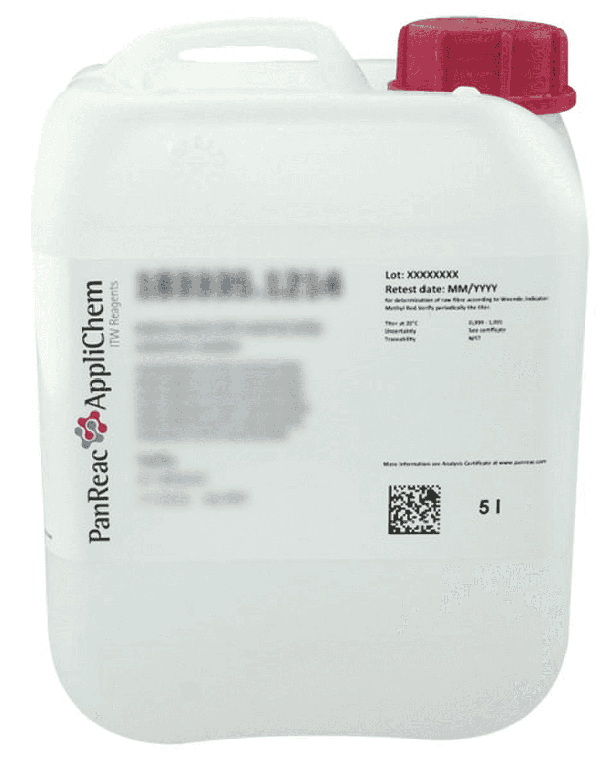 Eau purifiée pour analyses Panreac, 5L