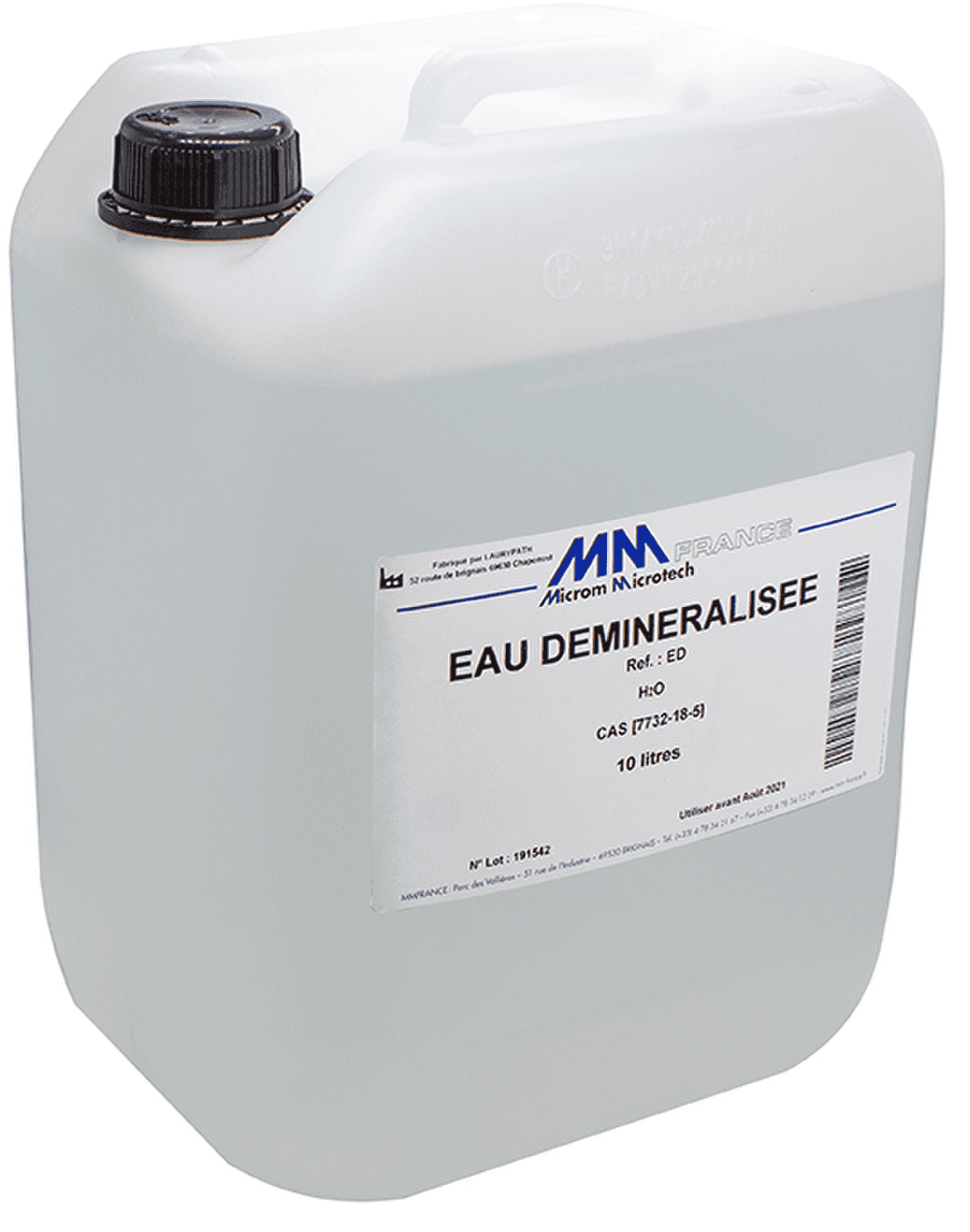 Eau déminéralisée, 10L
