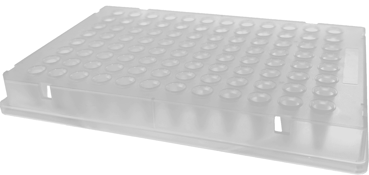 Microplaque qPCR Ahn 96 puits avec jupe complète