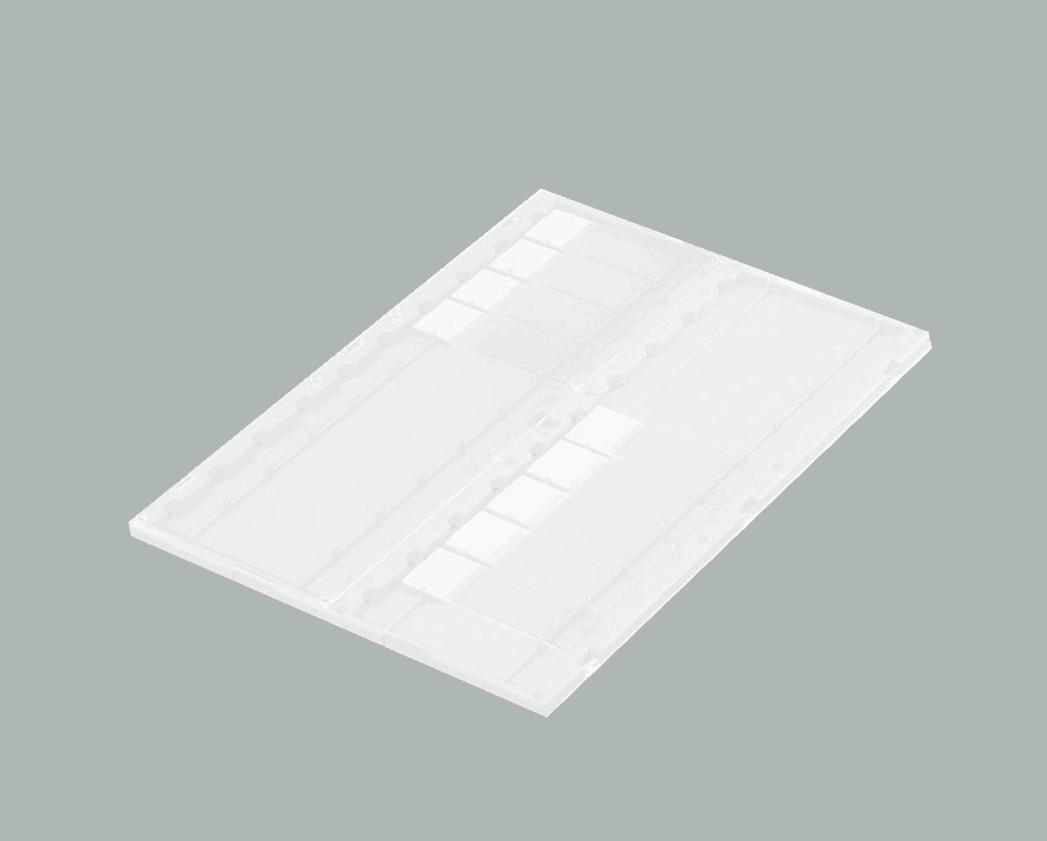 Plateau de présentation en plastique pour 20 lames