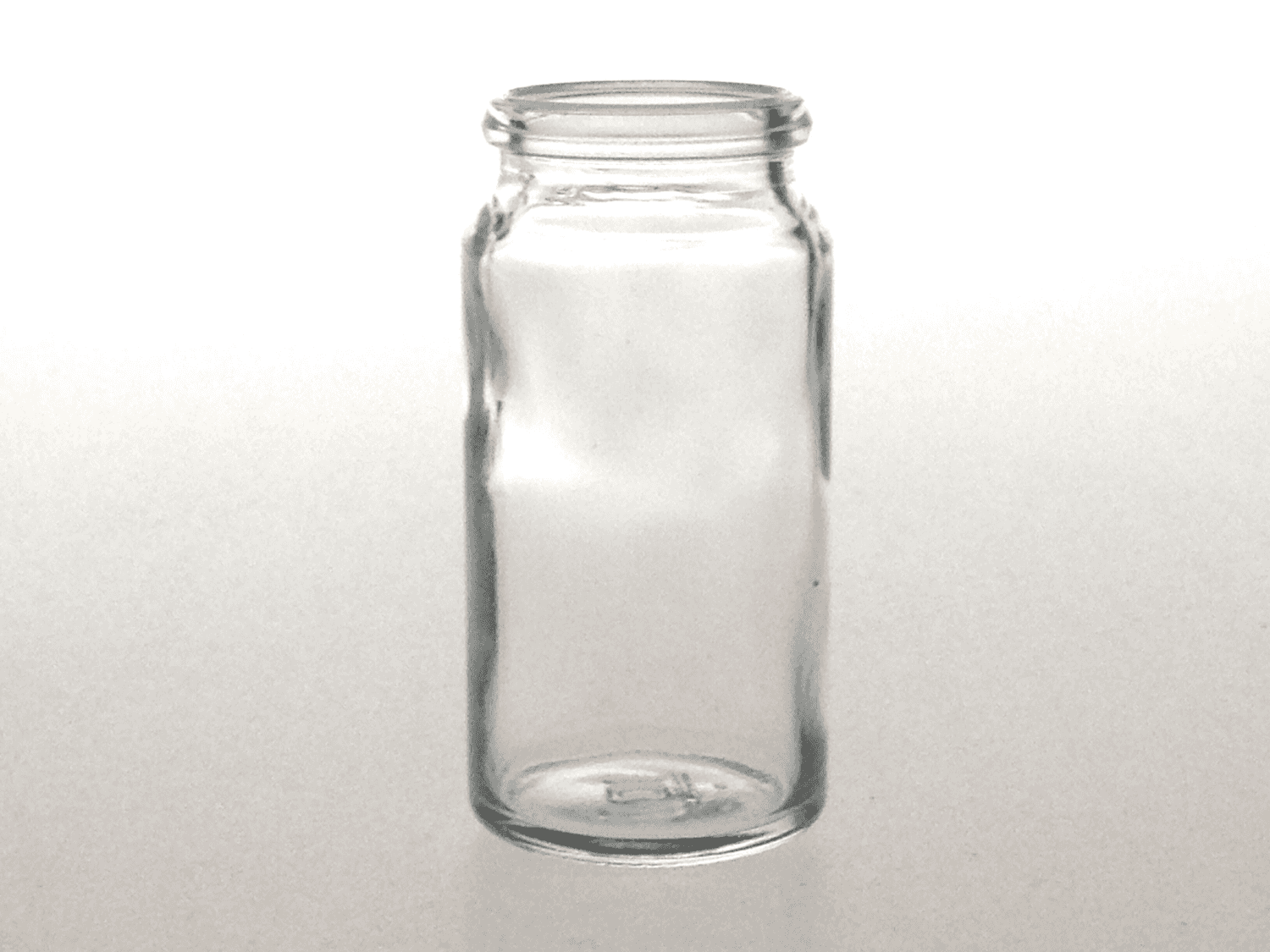 Flacon pilulier en verre sodocalcique sans cape
