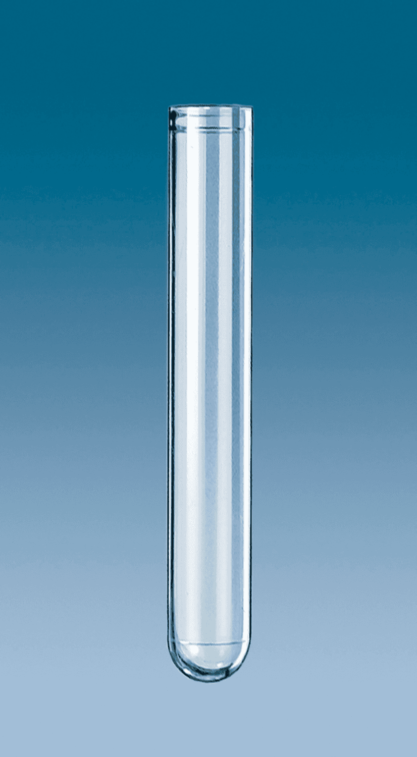 Tube 4ml en polystyrène épais fond rond 12x75mm pré-rangé
