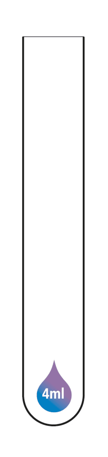 Tube 4ml fond rond bord droit 12x75mm