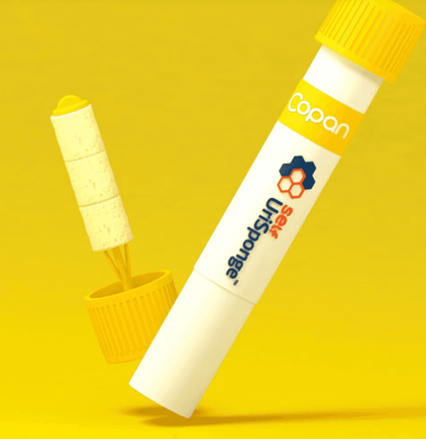 Self UriSponge™ tube et éponge avec conservateur pour recueil et transport d'urine stérile, tube 16x100m, pour auto-prélèvement