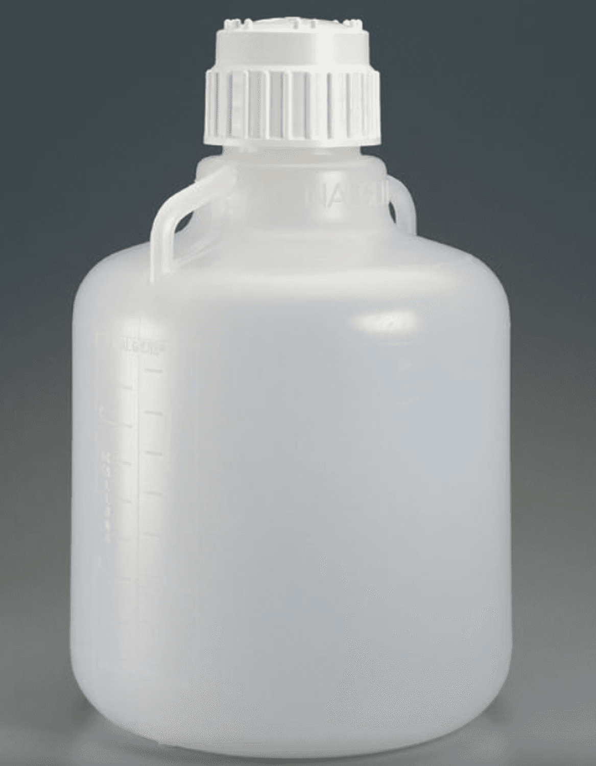 Bonbonne en polypropylène 10L ronde à paroi renforcée sans robinet