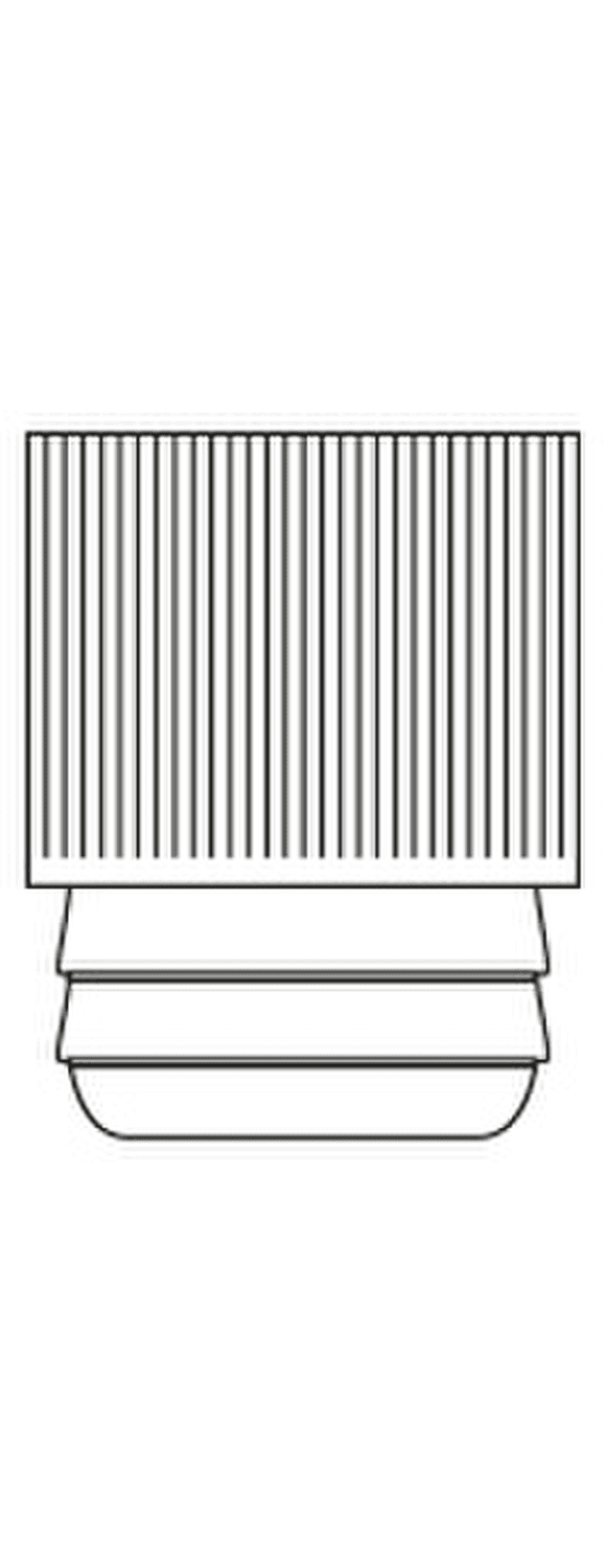 Bouchon rentrant forme haute en polyéthylène 9mm blanc