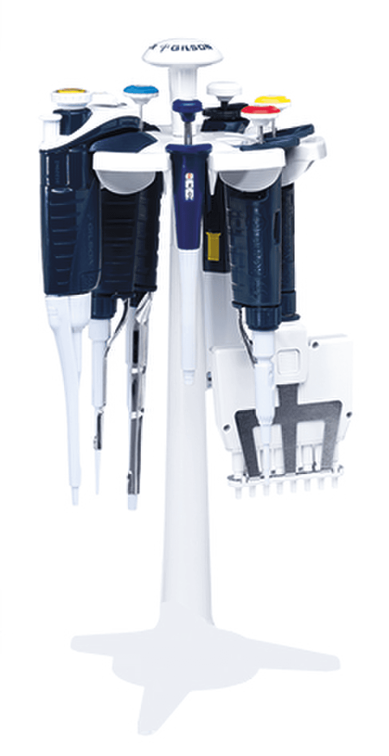 Portoir type carrousel pour 7 micropipettes Gilson®