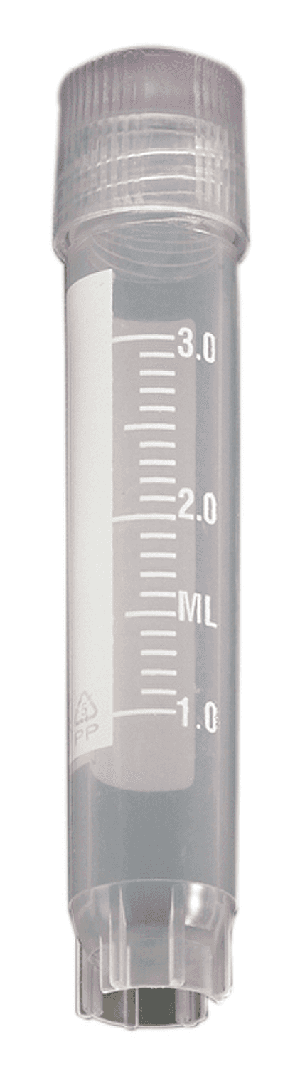 Cryovial® avec cape coiffante Lip Seal irradié
