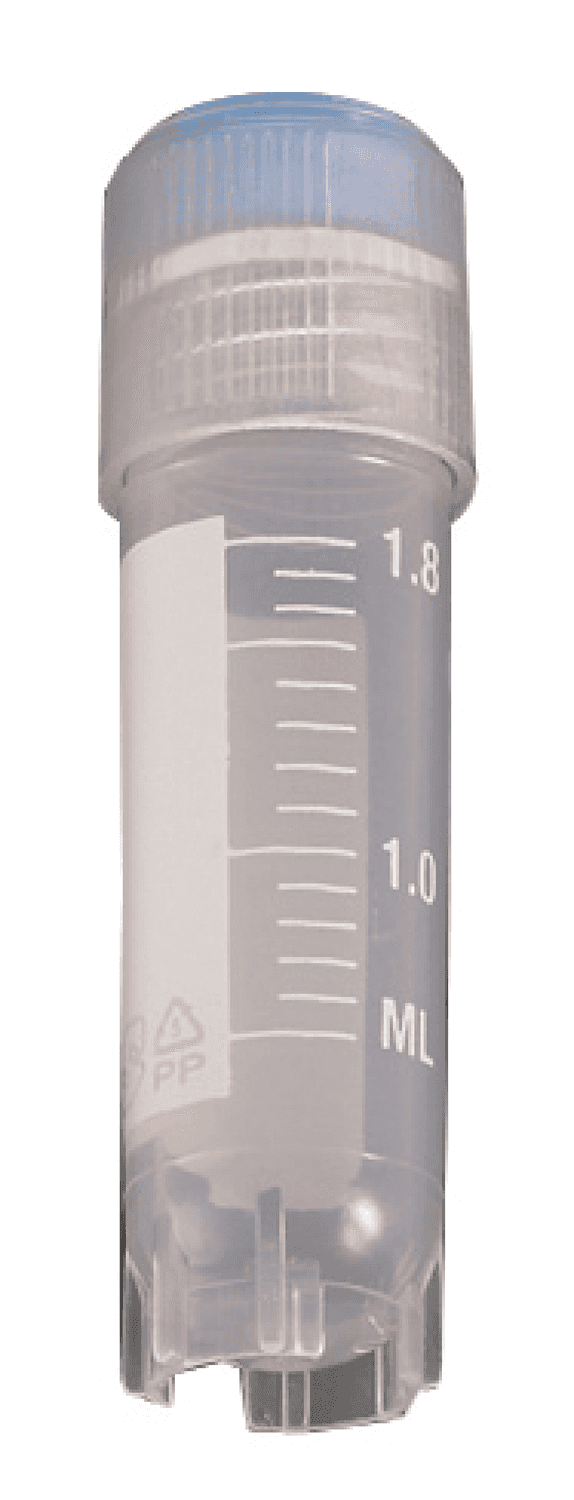 Cryovial® avec cape coiffante à joint O-ring irradié