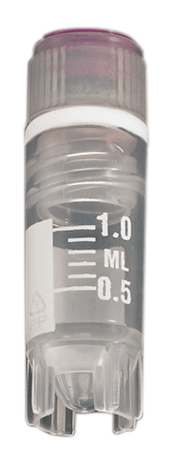 Cryovial® avec cape rentrante irradié