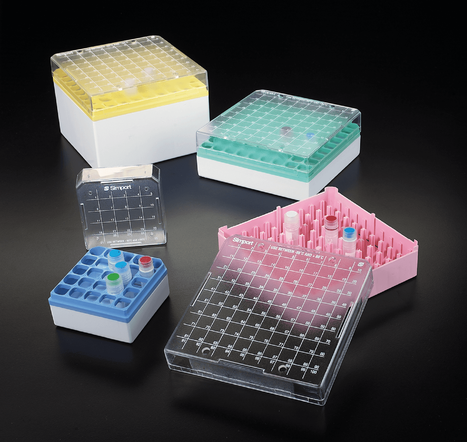 Cryoboîte StoreBox™ en polystyrène bleu pour 81 tubes de 2ml