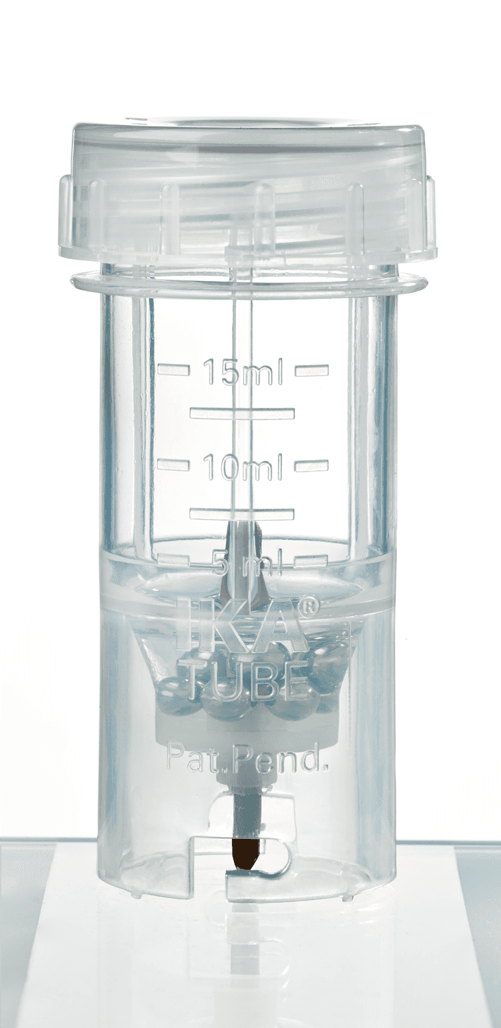 Flacon pour prélèvement ostéo-articulaire pour disperseur Ultra-Turrax® avec billes en acier et 2ml eau biomoléculaire stérile sous double emballage unitaire