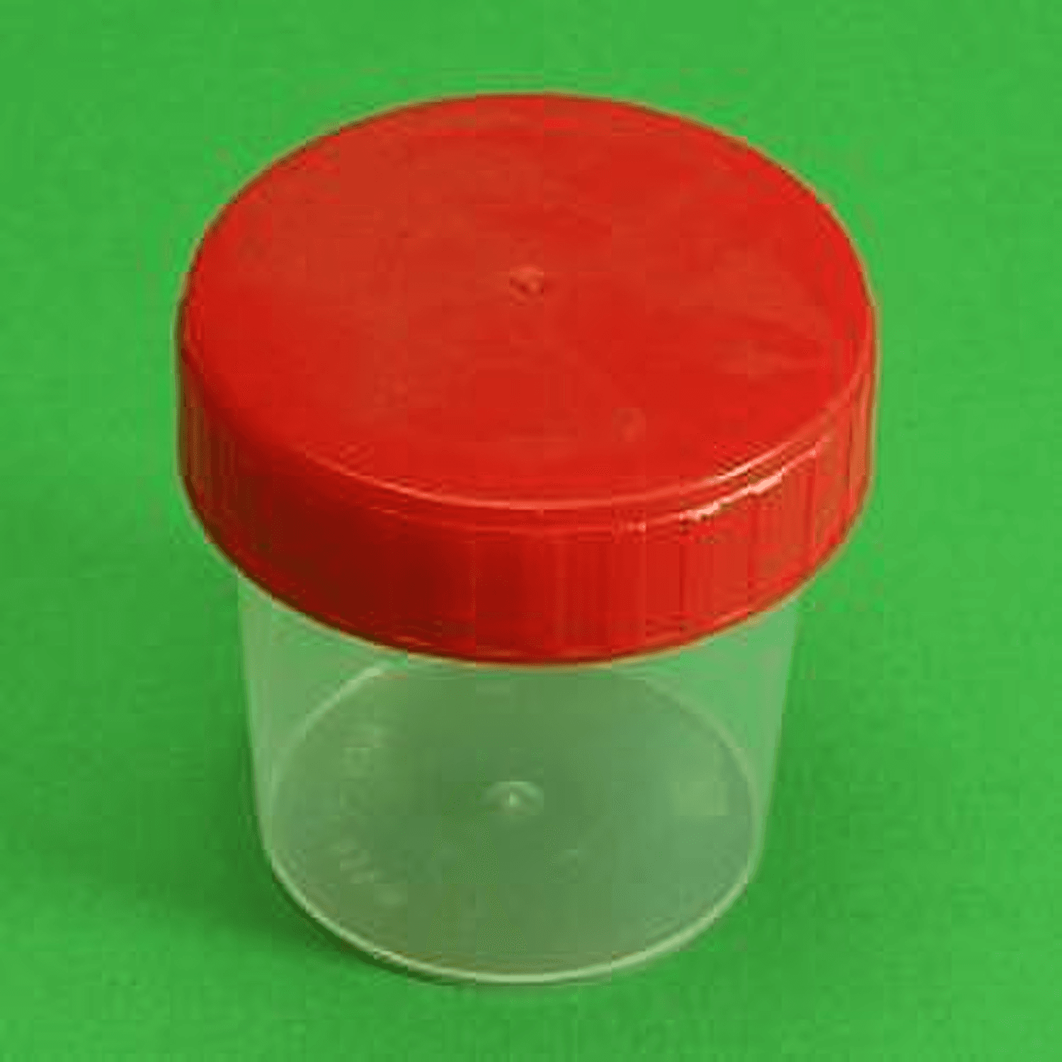 Flacon 180ml en polypropylène cape à vis rouge